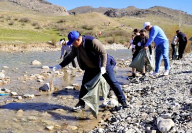 Кентауда «Мөлдір бұлақ» экоакциясы аясында Хантағыдағы бұлақ көздері ашылды